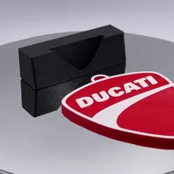 Ducati-Video-Loop-10MB.gif Archivo STL Llavero Ducati con muelle・Modelo para descargar y imprimir en 3D