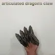 20200210_155116.gif STL file Articulated Dragon Claws 2.0 UPDATE.・3D print design to download