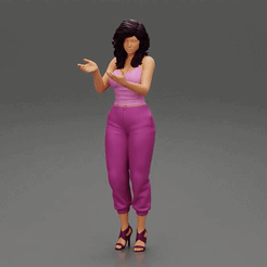 229.gif Archivo 3D Mujer explicando algo gesticulando con las manos Modelo de impresión 3D・Modelo para descargar y imprimir en 3D, 3DGeshaft
