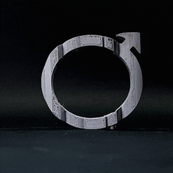 ezgif.com-optimize-4.gif Free STL file Text Flip - Volvo・3D printer model to download