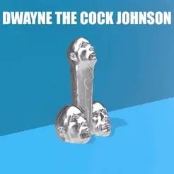 front.gif STL file Dwayne The Cock Johnson (The Rock)・3D printing model to download