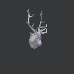 Deer.gif Fichier STL gratuit CERF 3D BAS POLY・Plan pour imprimante 3D à télécharger