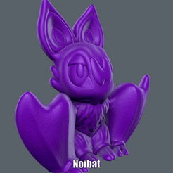 Noibat.gif Archivo STL Noibat (Easy print no support)・Modelo de impresora 3D para descargar, Alsamen