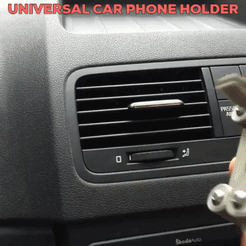 universal_car_phone_holder.gif Download STL file universal car phone holder • 3D print object, tom4z