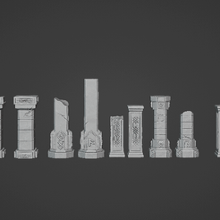 0001-0315-8.gif Datei STL Zwergen-Säulen・Design für 3D-Drucker zum herunterladen