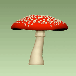 mushroom.gif Archivo STL Hongo agárico de la mosca・Diseño imprimible en 3D para descargar, morganspear3D