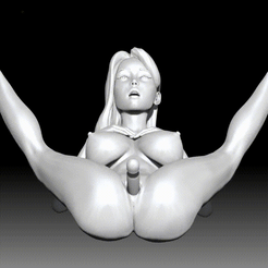 tz.gif 3D-Datei Lustiges, freches Mädchen・3D-druckbare Vorlage zum herunterladen, NaughtyPeach