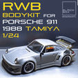 0.gif 3D file RWB BODY KIT for Porsche 1988 TAMIYA 1-24th・3D printer model to download