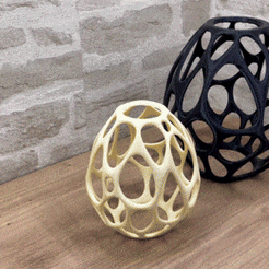 Voronoi-sculpture-1-gif-optimized.gif Fichier STL SCULPTURE DE VORONOÏ 1・Modèle à télécharger et à imprimer en 3D