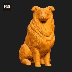 507-Collie_Rough_Pose_06.gif Archivo STL Collie Rough Dog Impresión 3D Modelo Pose 06・Modelo para descargar e imprimir en 3D