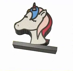 Untitled-video-Made-with-Clipchamp.gif STL file unicorn light・3D printable model to download, lefty3d