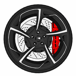 Mclaren-GT-2-wheels.gif Fichier STL Jantes Mclaren GT・Design à télécharger et à imprimer en 3D