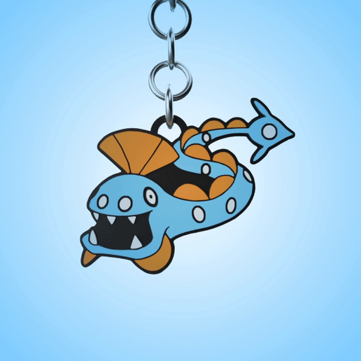 STL file KEYCHAIN HUNTAIL POKEMON KEYCHAIN 367 🗝️ (3MF)・3D printable ...