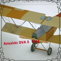 GIF-230520_181433.gif Fichier 3D Moteur Ansaldo SVA 5 Biplane 1914 modèle réduit échelle 1/10 (38 X34 pouces)・Plan pour impression 3D à télécharger