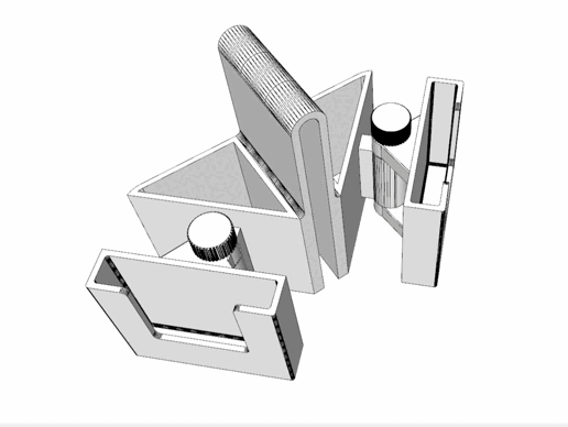 Articulated Cell Phone Holder for Net - Beach Tennis / Tennis / Padel