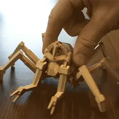 Dwemer-Spider.gif STL-Datei Dwemer Spinne gegliedert・3D-Druck-Idee zum Herunterladen