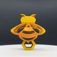 ezgif.com-optimize.gif Free STL file The Flips: Bee - Honeycomb・3D printable object to download