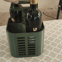 ezgif.com-gif-maker-1.gif 3D file Wine holder・3D printing model to download