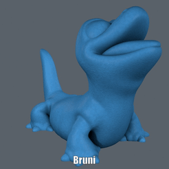 Bruni.gif Download STL file Bruni (Easy print no support) • 3D printing design, Alsamen