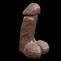 unrealistic-fat-dildo.gif STL file Unrealistic fat Dildo・Template to download and 3D print