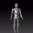 imperial droid.gif Star Wars .stl Imperial Droid .3D action figure .OBJ Kenner style.