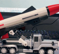 1-3.gif 3D file Red Alert V3 Rocket・3D print design to download
