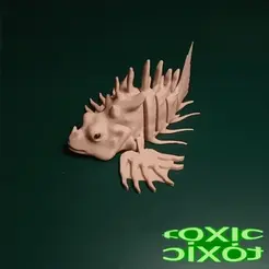 1gif.gif Fichier OBJ dragon d'eau flexible・Design pour imprimante 3D à télécharger, foxictoxic