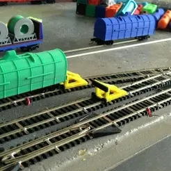 GIF-3D-Printed-N-Scale-Model-Train-Track-End-Stop-_-5.gif N Scale Model Train Track End Stop Buffer #1