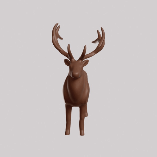 Minimalist Elk Sculpture