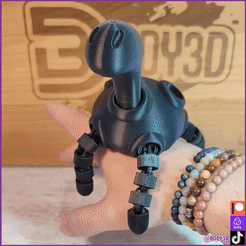 ezgif.com-gif-maker-6.gif STL file Articulated Shuckle・3D printing idea to download