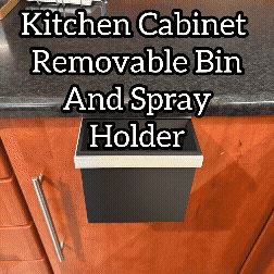 Kitchen Cabinet Removable Bin and Spray Holder 3D model