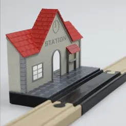 ezgif.com-gif-maker-31.gif STL file TRAIN STATION for BRIO wooden railway・3D printer design to download