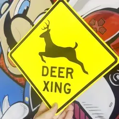 ezgif-1-5205415f70.gif Free STL file Deer Xing Sign - Days Gone・3D printable object to download