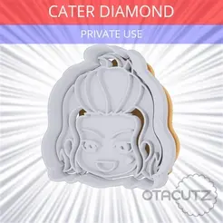 Cater_Diamond~PRIVATE_USE_CULTS3D_OTACUTZ.gif Cater Diamond Cookie Cutter / Twisted-Wonderland