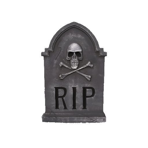 🪦 Lápida RIP con Calavera – Modelo 3D・Archivo STL para Impresión 3D・Cults