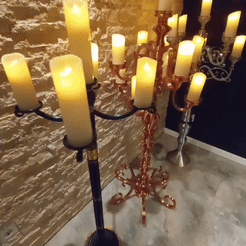 ezgif.com-gif-maker.gif STL file Candlestick chandelier・3D print design to download
