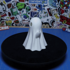 Silly-Ghost-GIF.gif Free 3D file Ghost Lamp - Silly Eyes - Halloween Decoration・Model to download and 3D print