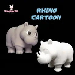 Holder-Post-para-Instagram-Quadrado-2.gif Archivo 3D Rinoceronte de dibujos animados・Modelo imprimible en 3D para descargar