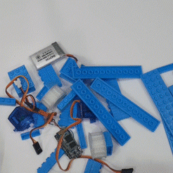 legotank.gif Fichier STL Lego Tank - version servo v1・Modèle à télécharger et à imprimer en 3D, 3DPrintAZ