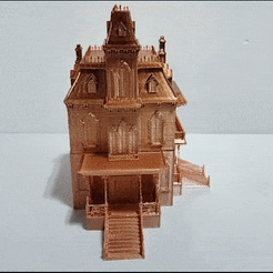 ezgif.com-optimize.gif Fichier STL Boîte de caramels Haunted Hause・Modèle à imprimer en 3D à télécharger
