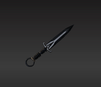 🗡️ Gothic Mini Dagger Keychain with Integrated Loop - Sleek Dark Blade ...