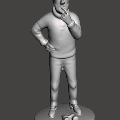 capitangif.gif Archivo STL tintin haddock dubitativo el cangrejo de las pinzas de oro .stl .obj・Objeto imprimible en 3D para descargar