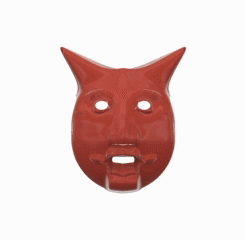 devil-mask-gif.gif Archivo STL Dominio de la máscara diabólica de cosplay Cráneo para 3d-print y cnc・Modelo para descargar e imprimir en 3D, Dzusto