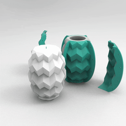 untitled.1845.gif STL file ORIGAMI MOLD FACETATED CEMENT MOULD POLYPLANTER VASE candel・3D printable model to download