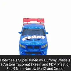 Super-Tuned.gif Hotwheels Super Tuned Body Shell with Dummy Chassis (Xmod and MiniZ)