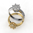 214.147.gif Printable STL jewelry engagement ring round flower 0.52ct