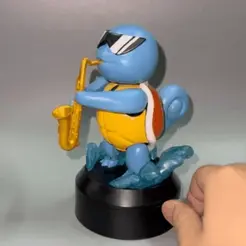 giphy-3.gif Pokemon Squirtle Saxophone Articulated flexible