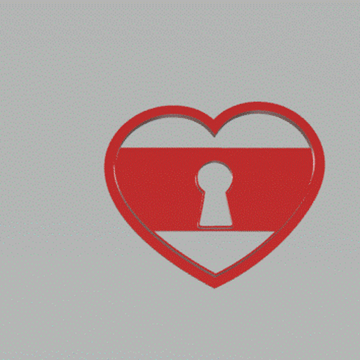 Heart-with-Castle.gif 3D file Valentine Cookie Cutter Part 1・3D printer model to download, 3DFilePrinter
