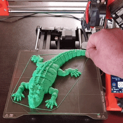 Lizard_2_2.gif STL file Articulated Lizard No Support Print In Place・3D printer model to download