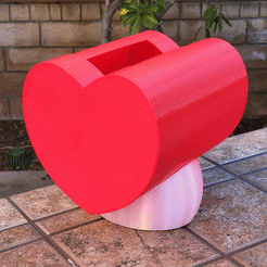 Valentine-Box-Slideshow.gif Archivo STL Caja de San Valentín escolar・Modelo para descargar y imprimir en 3D